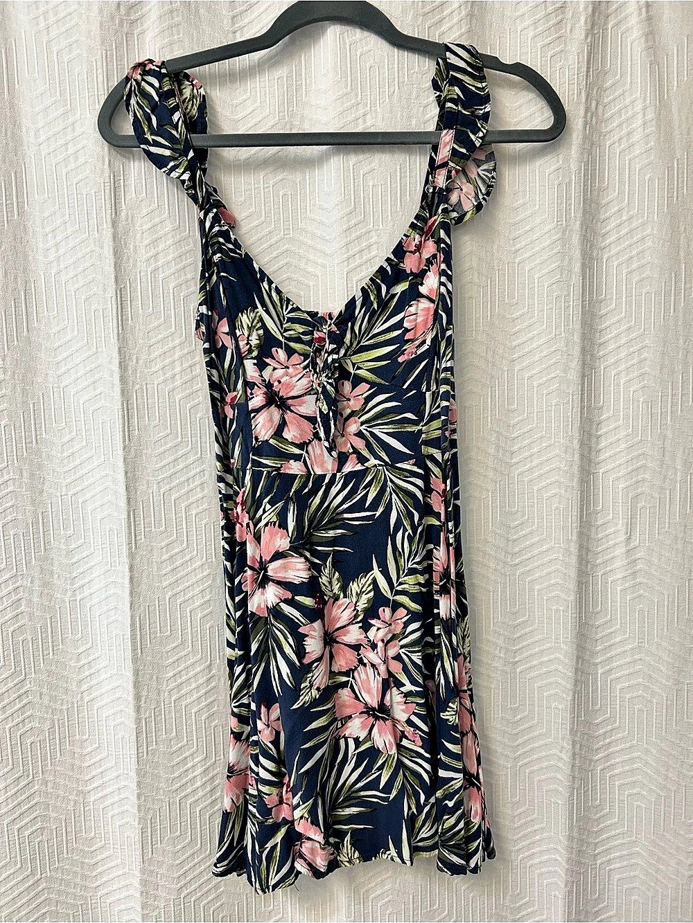 Aeropostale Floral Mini Dress in Blue & Pink
